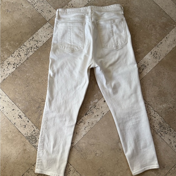 Rag & Bone Cream Nina High Rise Ankle Cigarette Denim Jeans - Picture 3 of 7